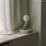 Big Boa Lamp groen in vensterbank