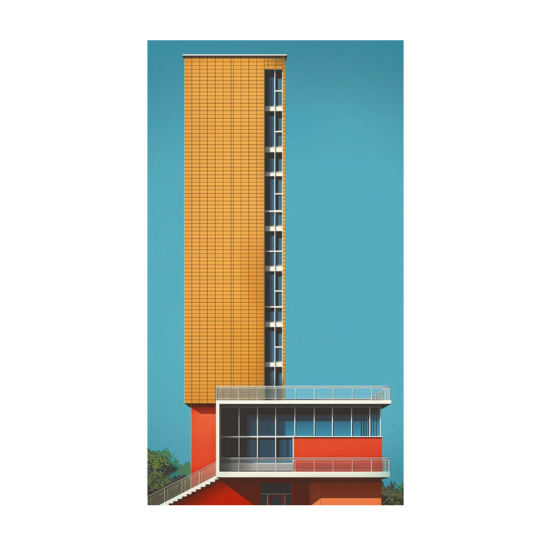 Gebouw in Bauhaus filosofie