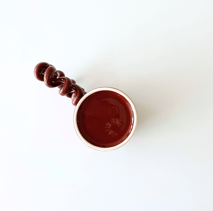 Wavy mok bruin onderkant