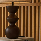 Klassieke houten lamp onderkant