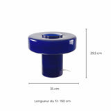 c-creation foza xxl lamp blauw afmetingen
