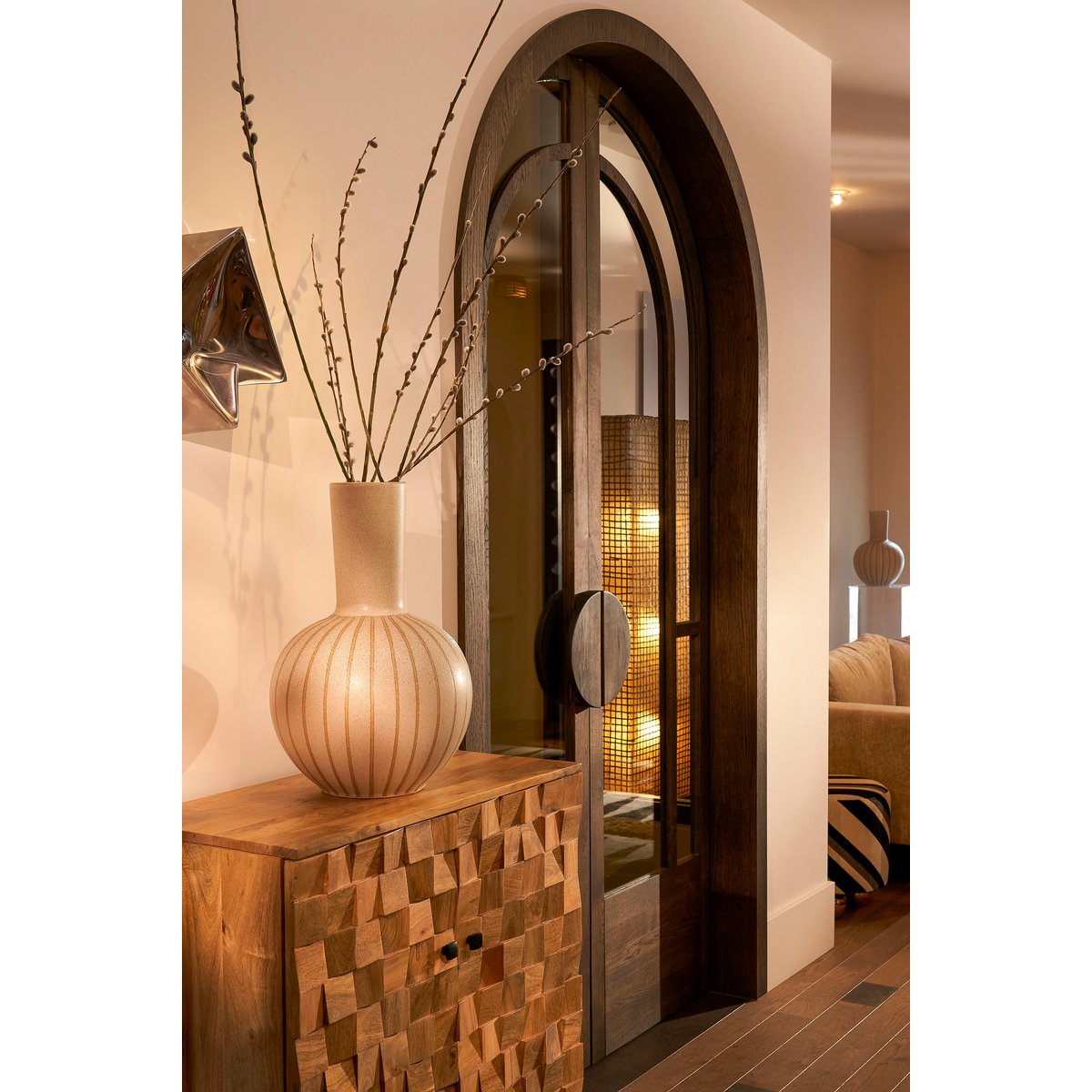 Holm vaas mica decorations in woonkamer