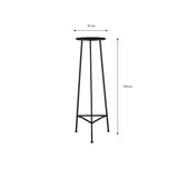 Plantentafel zwart afmeting