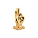 Standbeeld handgebaar voorkant