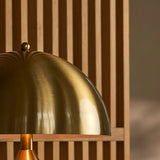 Gouden design lamp groot formaat metalen kap