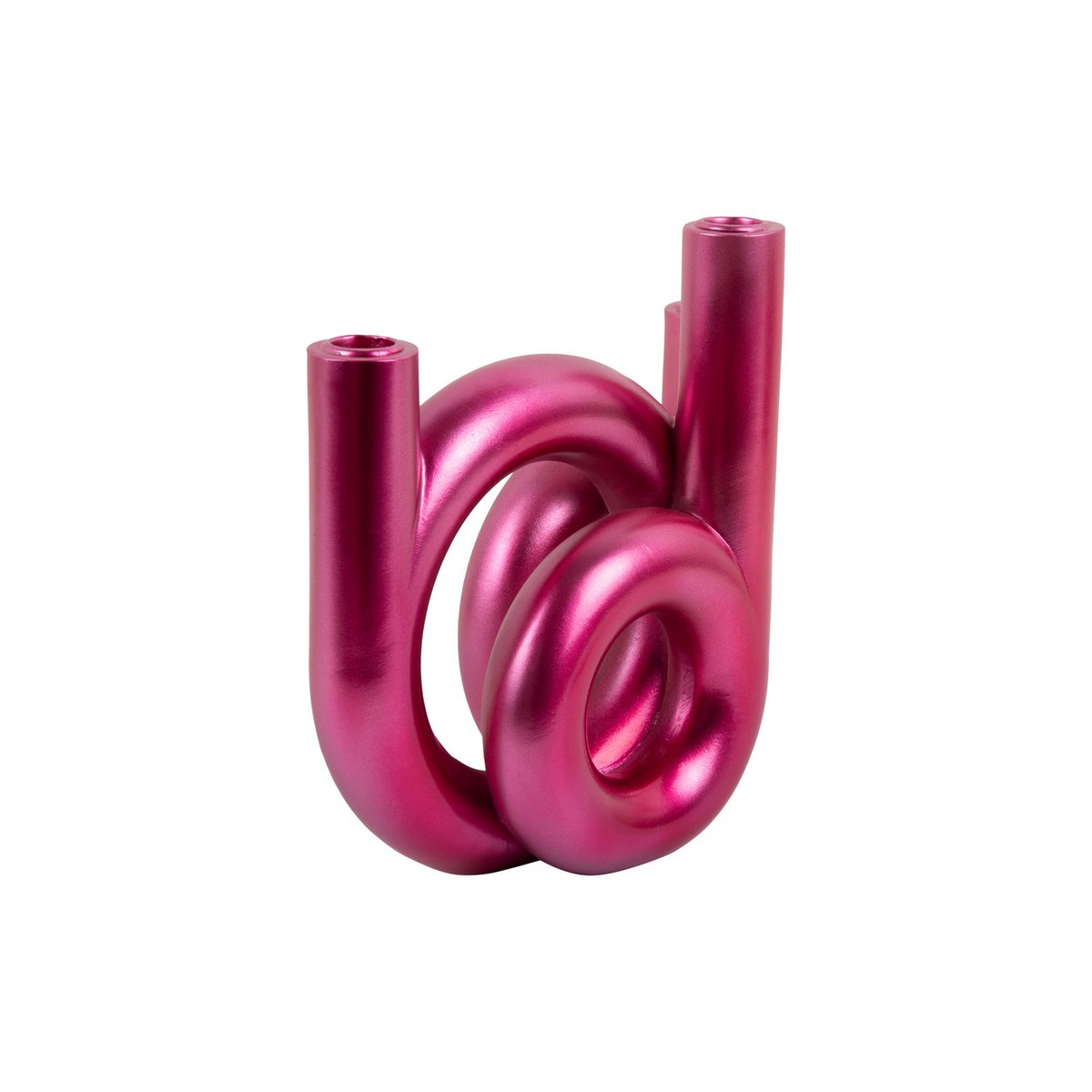 Kaarsenhouder ringen roze voorkant