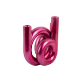 Kaarsenhouder ringen roze voorkant