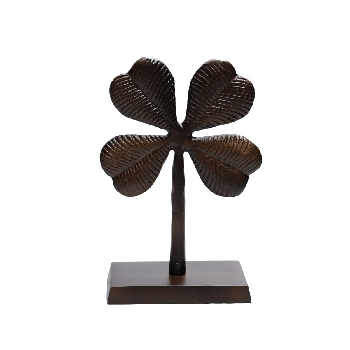 klavertje vier ornament zwart