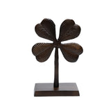 klavertje vier ornament zwart