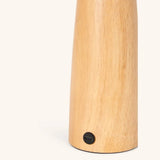 Houten tafellampje oplaadbaar
