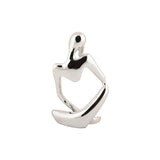 Standbeeld zilver achterkant