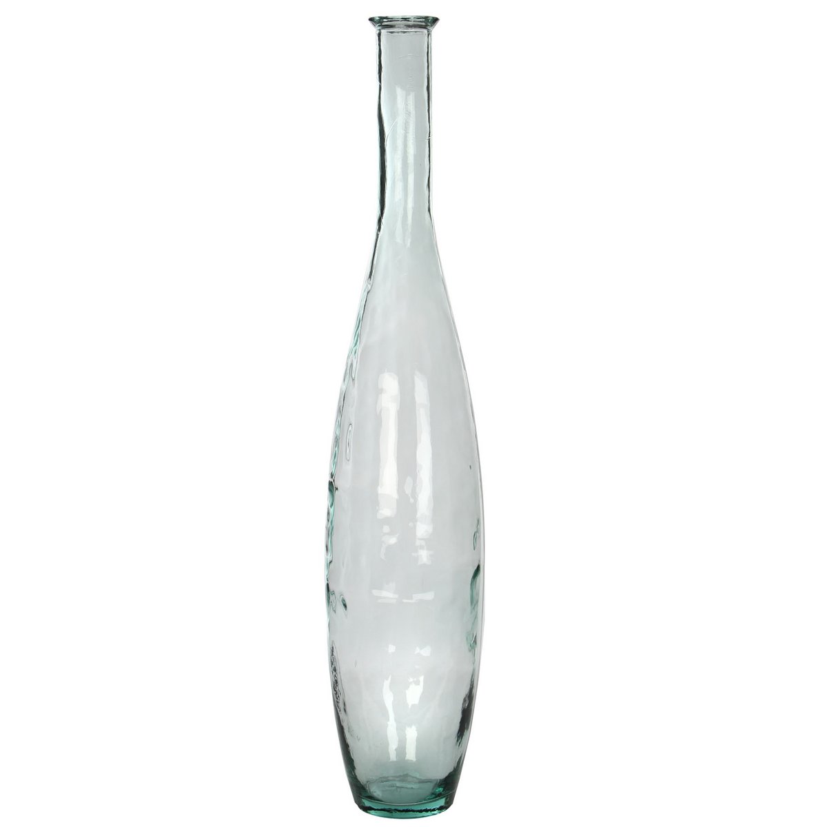 Fles vaas van gerecycled glas