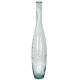 Fles vaas van gerecycled glas