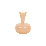 Roze vaas met gouden rand