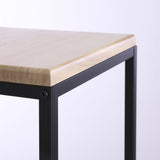 Metalen plantentafel houten bovenkant