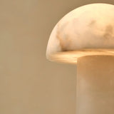 lamp van albast materiaal onderkant