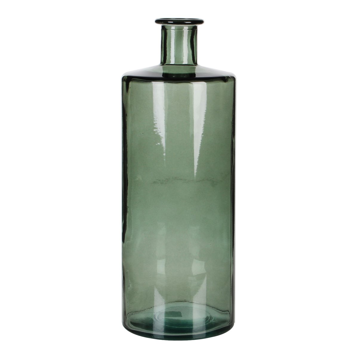Groene fles vaas