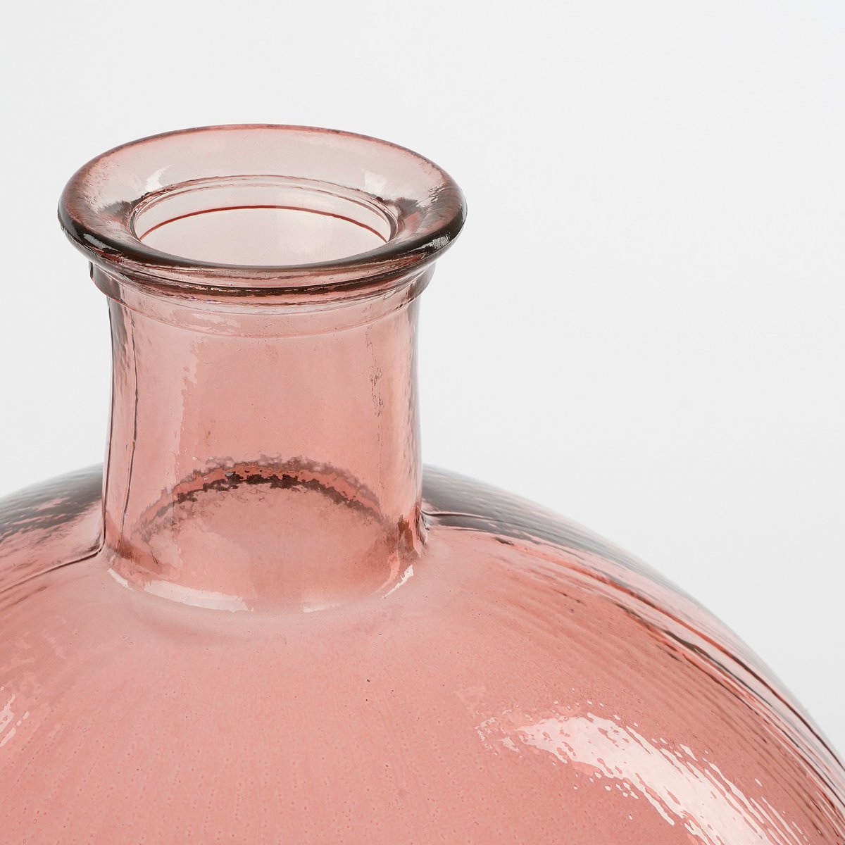 roze bolle vaas bovenkant