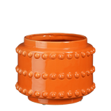 Oranje bloempot keramiek