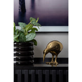 Vogel kiwi standbeeld goud