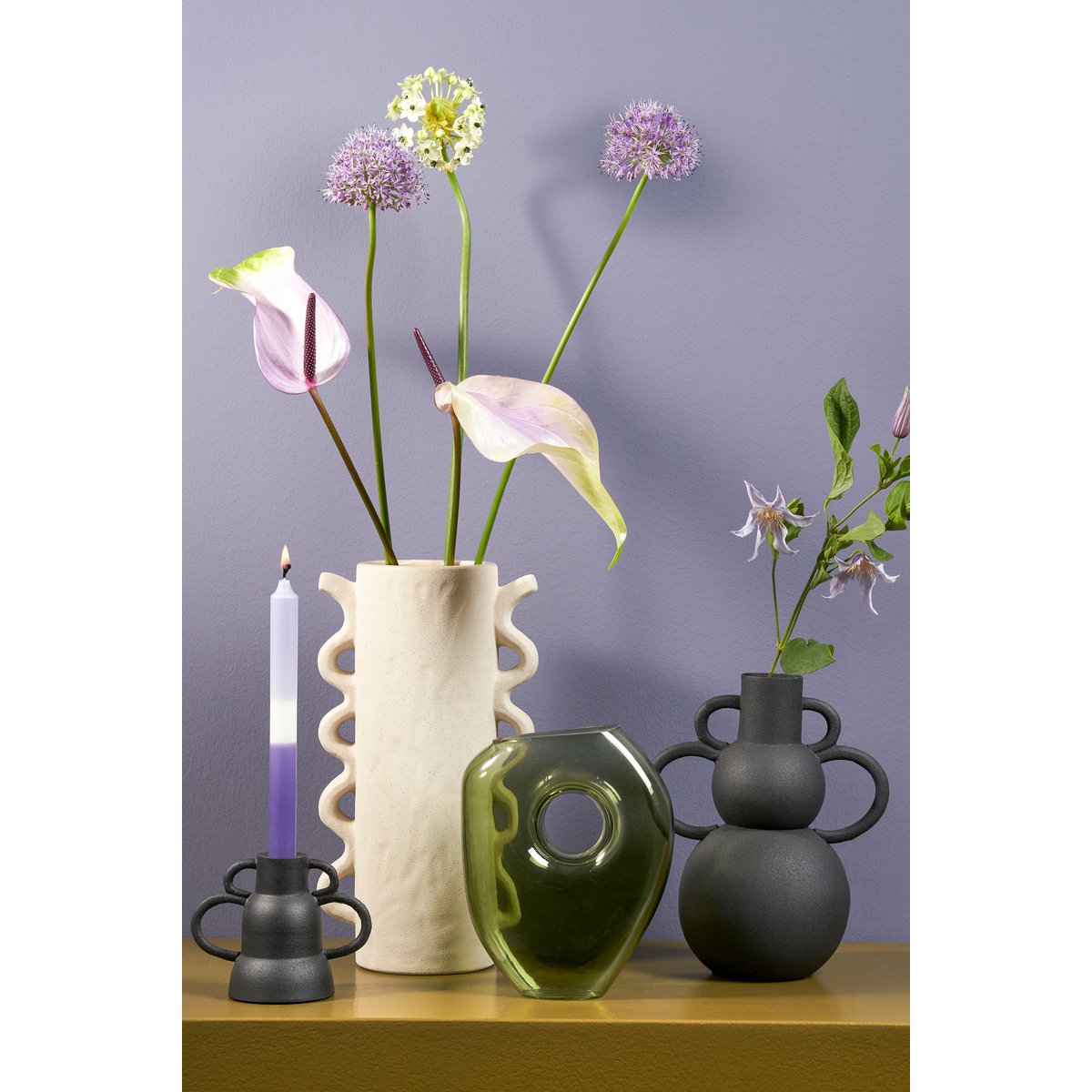Jay vaas mica decorations op tafel