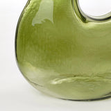 Glazen vaas groen onderkant