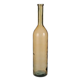 Gele vaas in fles vorm