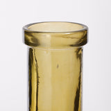 Gerecyclede gele fles bovenkant