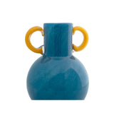 Vaas Blauw Glas gekleurd