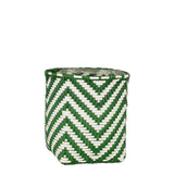 Groen witte plantenmand middel