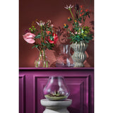 Keramieken smalle vaas met bloemen 