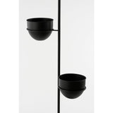 Hoge plantenhouder zwart