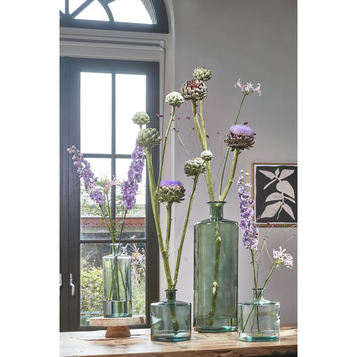 Guan fles mica decorations voor vensterbank